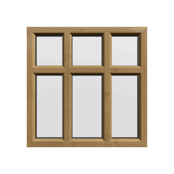 uPVC Window Irish Oak