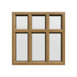 uPVC Window Irish Oak