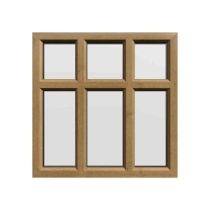 uPVC Window Irish Oak