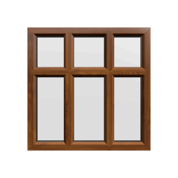 uPVC Window Golden Oak