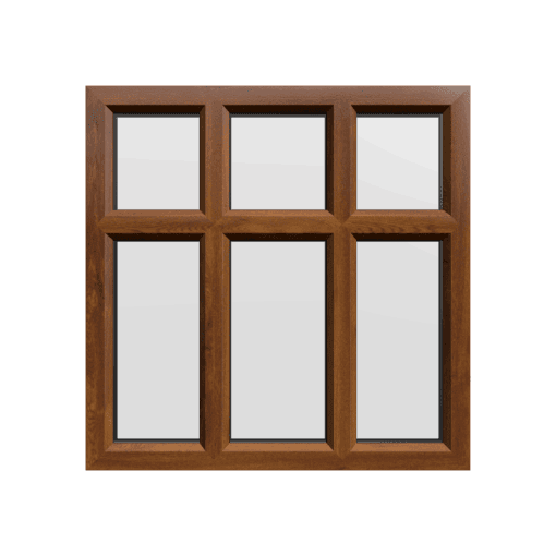 uPVC Window Golden Oak