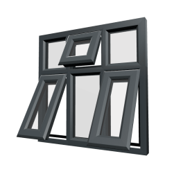 uPVC Window Anthracite Grey