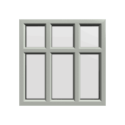 uPVC Window Agate Grey