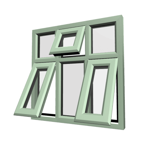 uPVC Window Chartwell Green