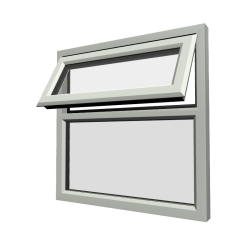 uPVC Window Agate Grey