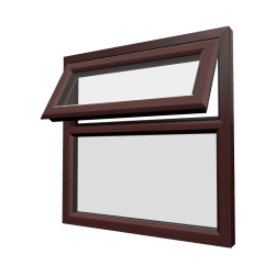uPVC Window Rosewood Woodgrain
