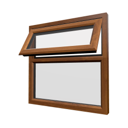 uPVC Window Golden Oak
