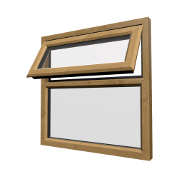 uPVC Window Irish Oak