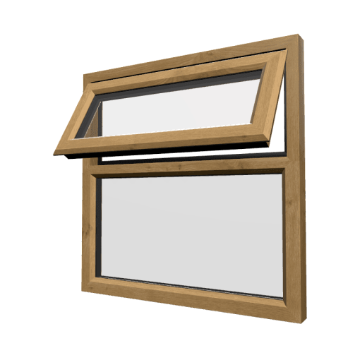 uPVC Window Irish Oak