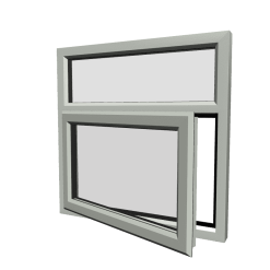 uPVC Window Agate Grey