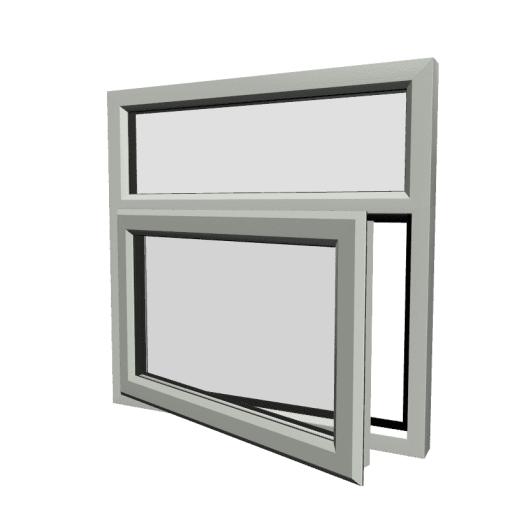 uPVC Window Agate Grey