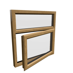 uPVC Window Irish Oak