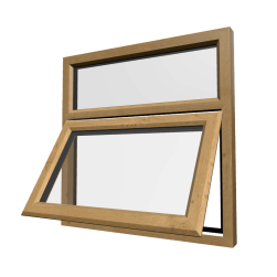 uPVC Window Irish Oak