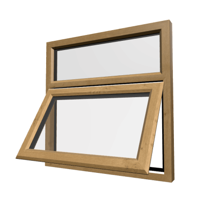 uPVC Window Irish Oak