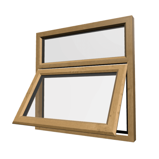 uPVC Window Irish Oak