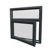 uPVC Window Anthracite Grey