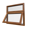 uPVC Window Golden Oak