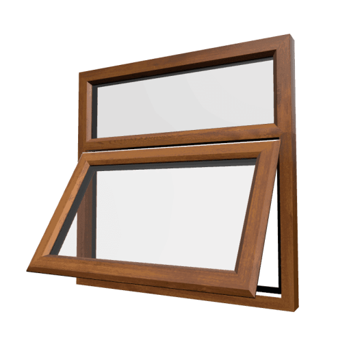 uPVC Window Golden Oak