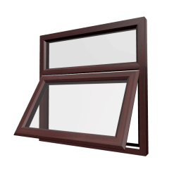 uPVC Window Rosewood Woodgrain