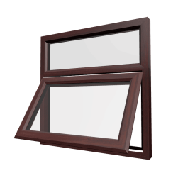 uPVC Window Rosewood Woodgrain