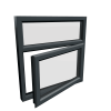 uPVC Window Anthracite Grey