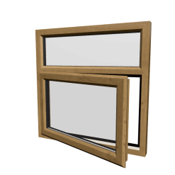 uPVC Window Irish Oak