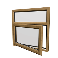 uPVC Window Irish Oak