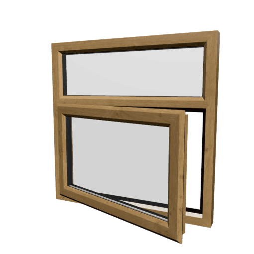 uPVC Window Irish Oak