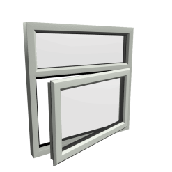 uPVC Window Agate Grey