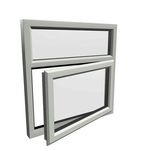 uPVC Window Agate Grey