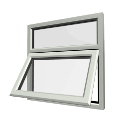 uPVC Window Agate Grey