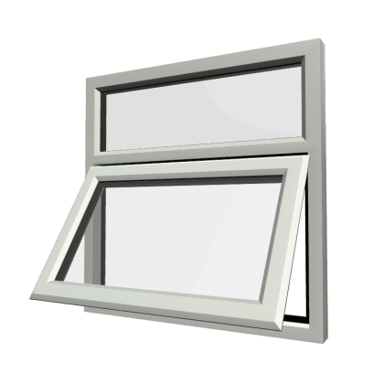 uPVC Window Agate Grey