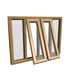 uPVC Window Irish Oak