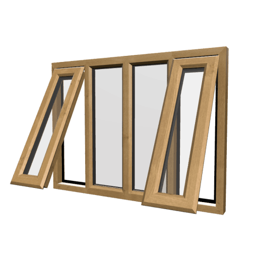uPVC Window Irish Oak