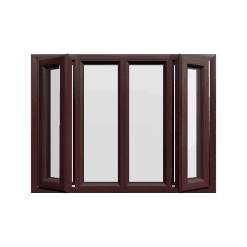 uPVC Window Rosewood Woodgrain
