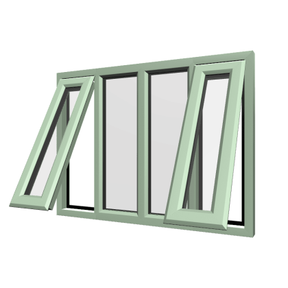 uPVC Window Chartwell Green