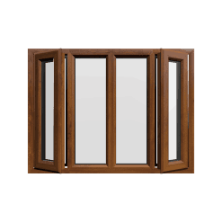 uPVC Window Golden Oak