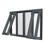 uPVC Window Anthracite Grey