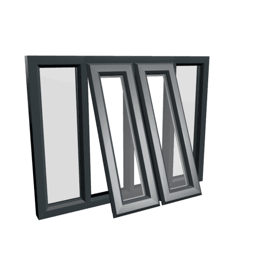 uPVC Window Anthracite Grey