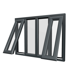 uPVC Window Anthracite Grey