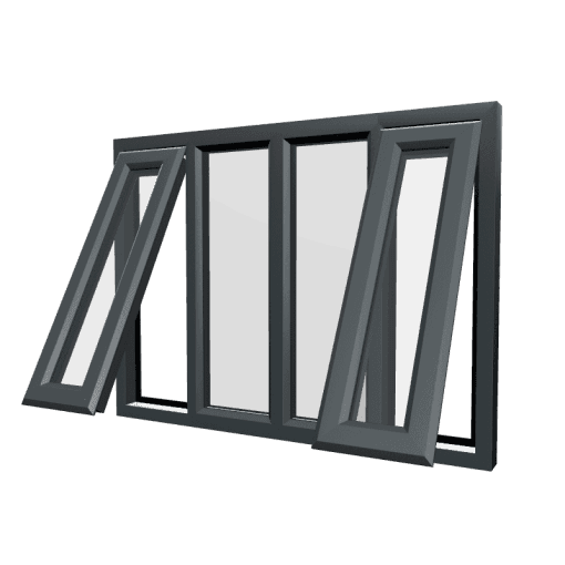 uPVC Window Anthracite Grey