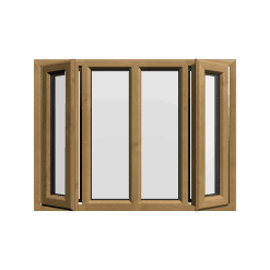 uPVC Window Irish Oak