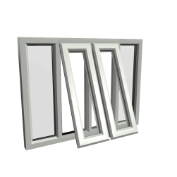 uPVC Window Agate Grey