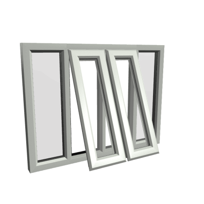uPVC Window Agate Grey