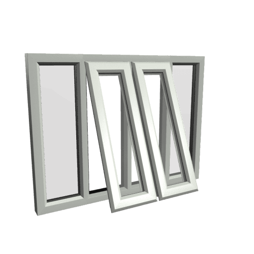uPVC Window Agate Grey