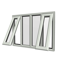 uPVC Window Agate Grey