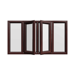 uPVC Window Rosewood Woodgrain