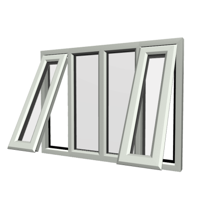 uPVC Window Agate Grey