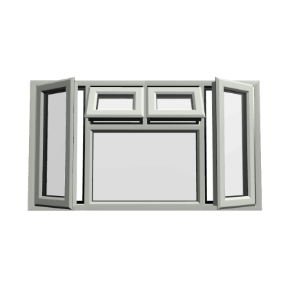 uPVC Window Agate Grey