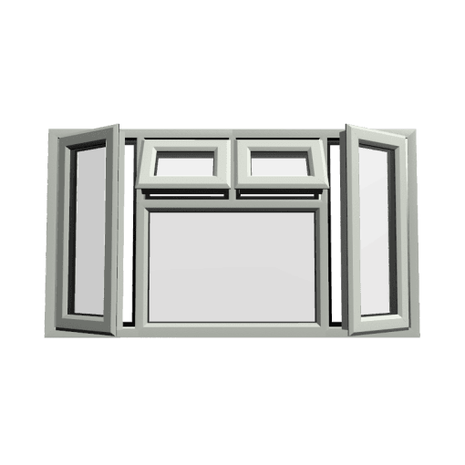 uPVC Window Agate Grey